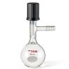 Glass Schlenk Flask 50ml Borosilicate 0-4mm Vacuum Valve ADAMAS BETA-0
