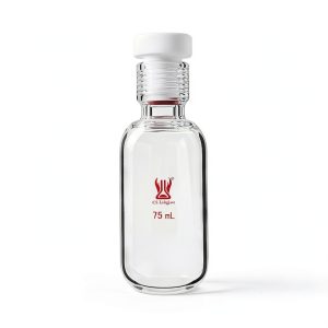 75ml Heavy Wall Pressure Vessel by CS Labglass Borosilicate Flask-0