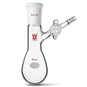 Schlenk Reaction Flask 50ml 24/40 Joint – CS Labglass Borosilicate-0