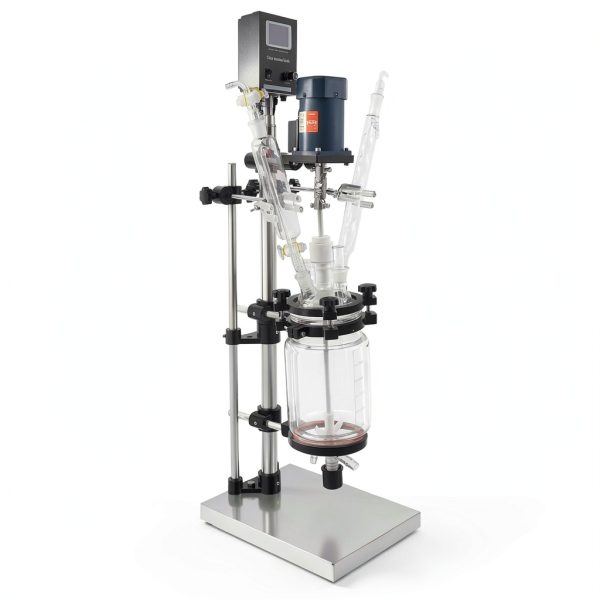 Jacketed Reactor 3L njxbrek Glass Reactor with Digital Double‑Layer-6