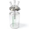 5000mL 24/40 Three-Neck Glass Cylinder Reactor NANSHIN 5L Flask-0