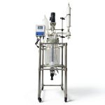 TECHTONGDA 20L Jacketed Reactor Double‑Layer Glass Digital Display-0