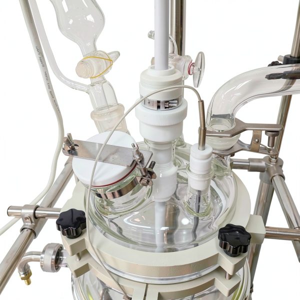 TECHTONGDA 20L Jacketed Reactor Double‑Layer Glass Digital Display-4