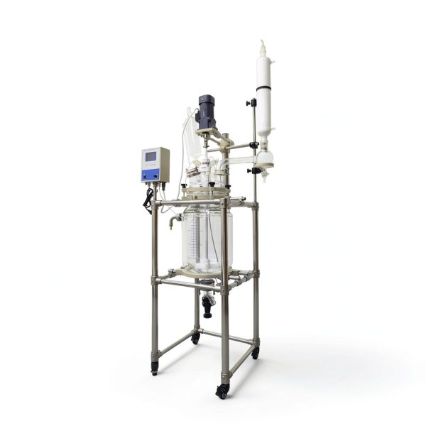 TECHTONGDA 20L Jacketed Reactor Double‑Layer Glass Digital Display-6