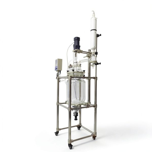 TECHTONGDA 20L Jacketed Reactor Double‑Layer Glass Digital Display-1