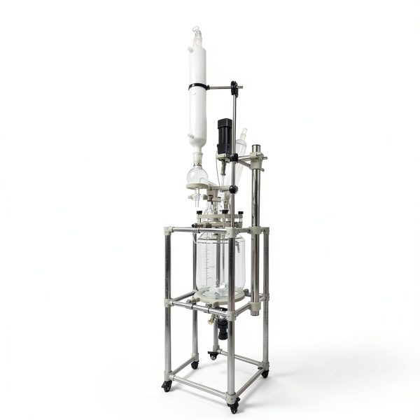 TECHTONGDA 20L Jacketed Reactor Double‑Layer Glass Digital Display-8