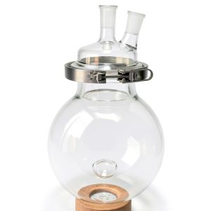 5000ML 2-Neck Reaction Flask NANSHIN 5L Borosilicate Glass Easy Clamp-0