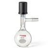 Glass Schlenk Flask 50ml Borosilicate 0-4mm Vacuum Valve ADAMAS BETA-1