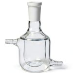 Jacketed Glass Flask 50ml 24/40 Deschem Lab Reaction Bottle-0