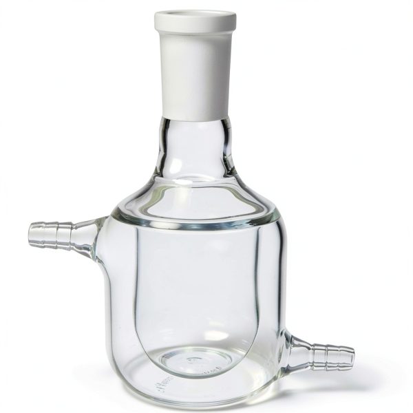 Jacketed Glass Flask 50ml 24/40 Deschem Lab Reaction Bottle-0