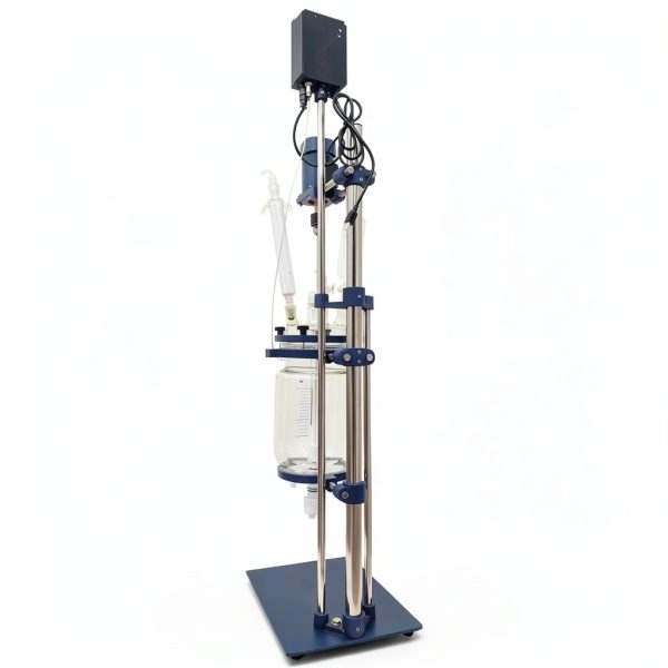 TECHTONGDA 5L Glass Reactor 110V Double Layer Reaction Vessel, Laboratory Jacketed Reactor, Adjustable Speed 0-600 RPM-8