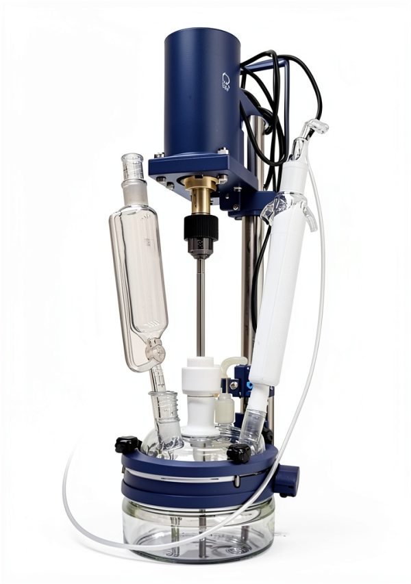 TECHTONGDA 5L Glass Reactor 110V Double Layer Reaction Vessel, Laboratory Jacketed Reactor, Adjustable Speed 0-600 RPM-1