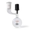 Laboy Glass 100mL Round Bottom Schlenk Flask with 0-4mm Vacuum Valve-0