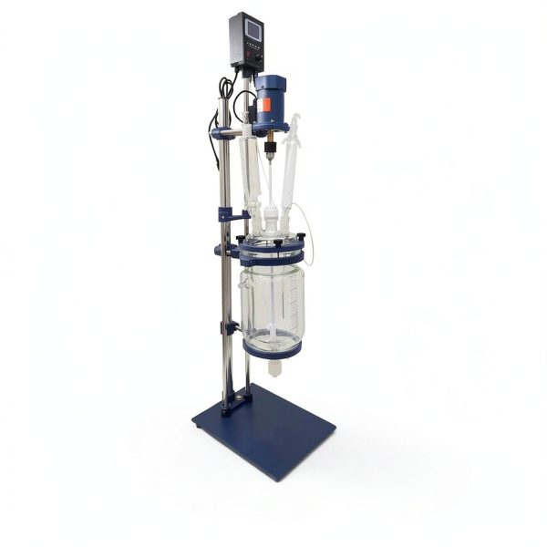 TECHTONGDA 5L Glass Reactor 110V Double Layer Reaction Vessel, Laboratory Jacketed Reactor, Adjustable Speed 0-600 RPM-6