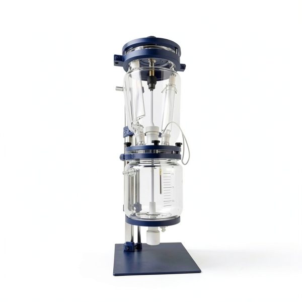 TECHTONGDA 5L Glass Reactor 110V Double Layer Reaction Vessel, Laboratory Jacketed Reactor, Adjustable Speed 0-600 RPM-3