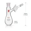 25ml Schlenk Reaction Flask with Glass Stopcock and 14/20 Joint,-1