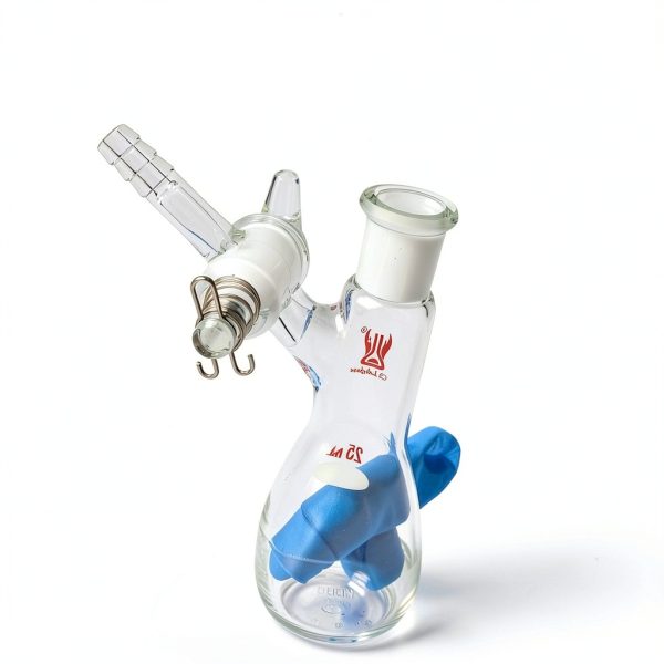 25ml Schlenk Reaction Flask with Glass Stopcock and 14/20 Joint,-5